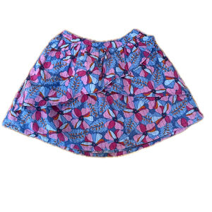 Du Pareil Girls Blue | Pink Floral Skirt size: 5T